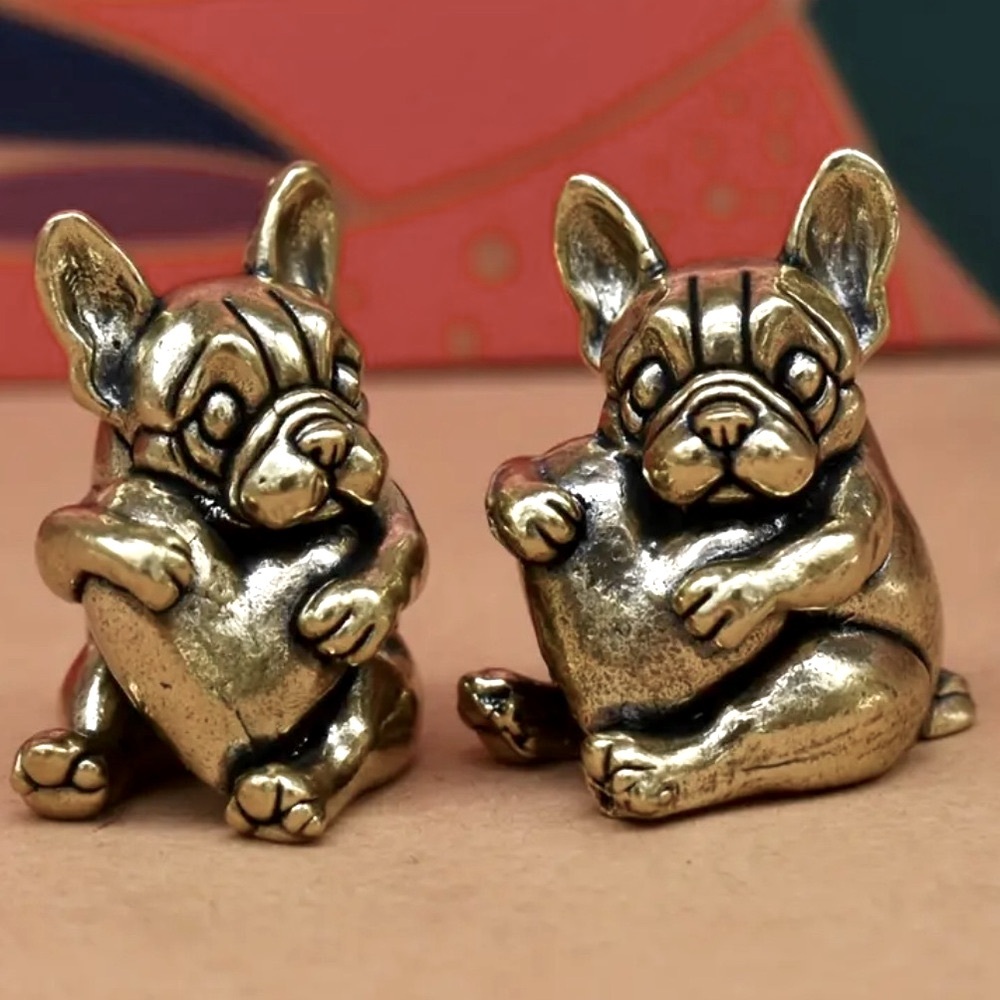 Brass heart dog - Picture 2 of 5